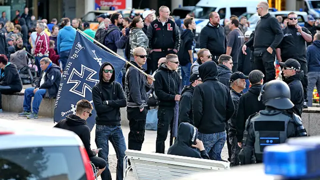 Митинг крайне правых в Германии