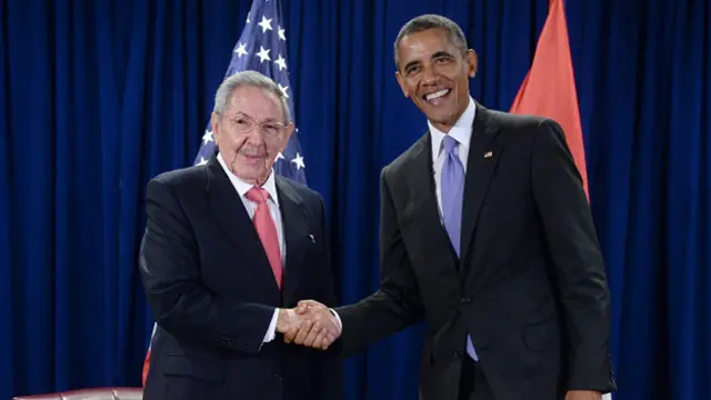 Obama y Castro se han visto dos veces este año.