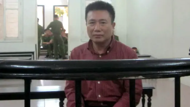 Bị cáo Hà Huy Hoàng bị bắt từ tháng 10/2014