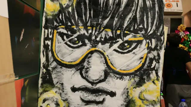 一幅示威者的画像