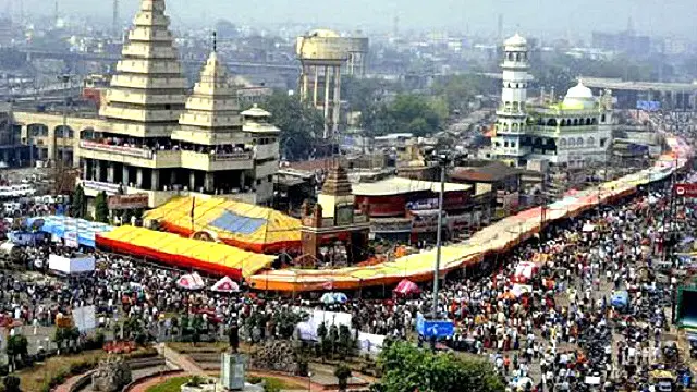 دارالحکومت پٹنہ کے ریلوے سٹیشن کے باہر کی ایک جھلک