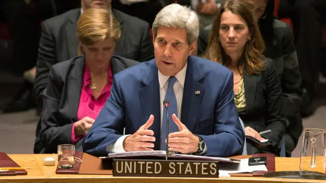 امریکی وزیر خارجہ جان کیری نے کہا چار سال کا عرصہ بہت ہوتا ہے، وفت آگیکا ہے کہ ہمیں اب خون خرابہ چھوڑ کر تعمیر پر لگ جانا چاہیے