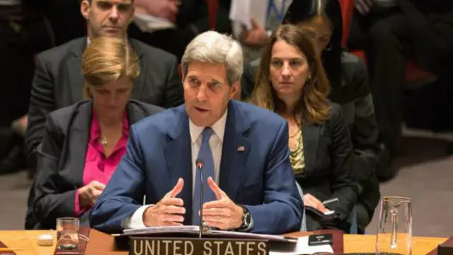 Kerry expresó su preocupación en el Consejo de Seguridad de Naciones Unidas.