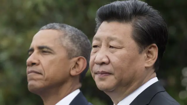 中国国家主席习近平与美国总统奥巴马