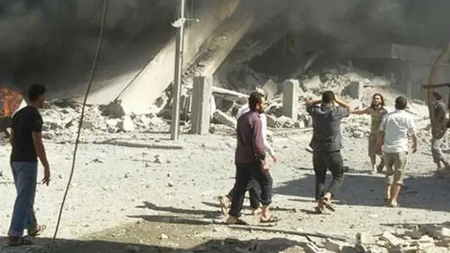 Rusiya hava zərbələri çərşənbə günü Homs şəhərindən şimalda olan ərazilərə endirilib