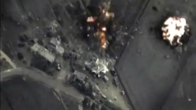 وزارت دفاع روسیه تصاویری از نتیجه حملات هوایی روز گذشته را منتشر کرده است