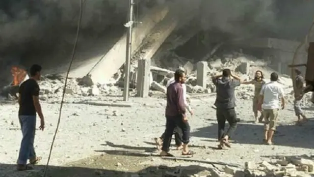 الغارات الجوية التي شنتها روسيا يوم الأربعاء استهدفت مناطق شمال حمص، بما في ذلك مدينة تلبيسة