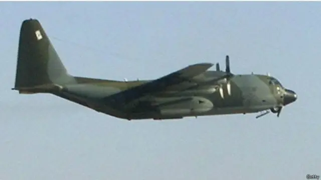 Pesawat C-130 Hercules dioperasikan oleh militer AS di Afghanistan.