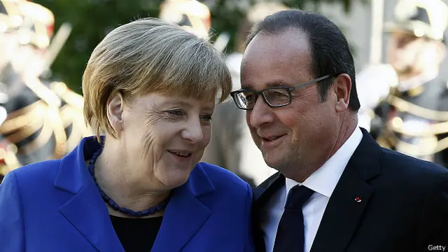 Ангела Меркель и Франсуа Олланд