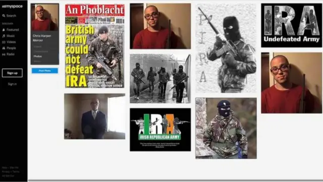 哈珀－墨瑟的Myspace网页。