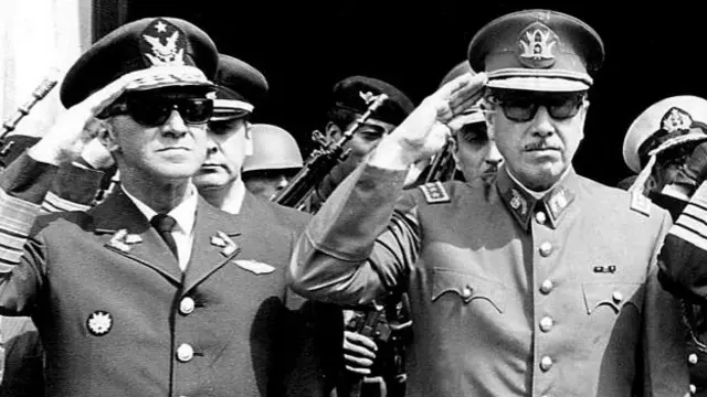 Gustavo Leigh y Augusto Pinochet