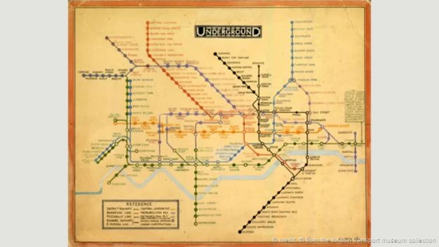 Mapa del metro de Londres de 1931