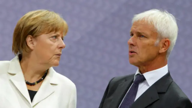Ангела Меркель и Маттиас Мюллер