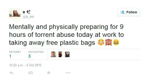 Twitter kantong plastik