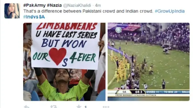 ایک ہی دن کے دو مناظر کو کسی نے اس طرح پوسٹ کیا