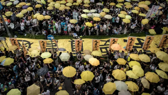 香港占中活动当时历时79天，但却没有争取到港府和中共的让步