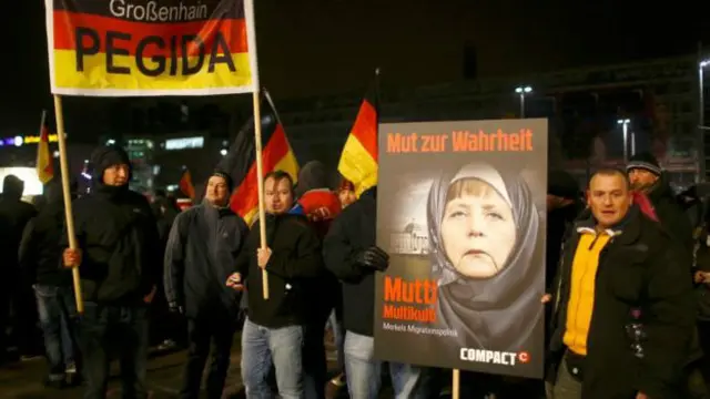 Акция ПЕГИДЫ в Дрездене