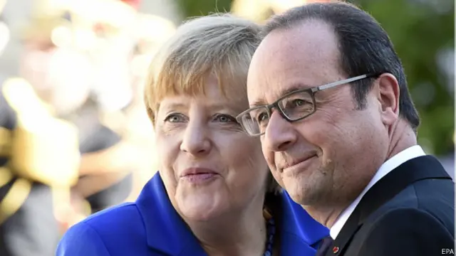 Меркель и Олланд вместе выступят в Страсбурге перед членами Европейского парламента