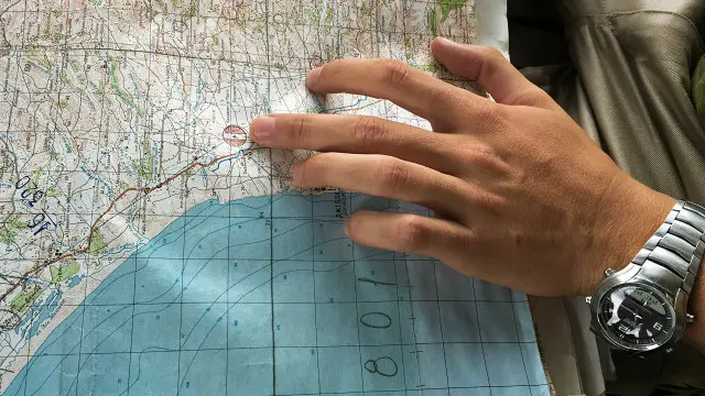 Карта Сирии в руках российского пилота