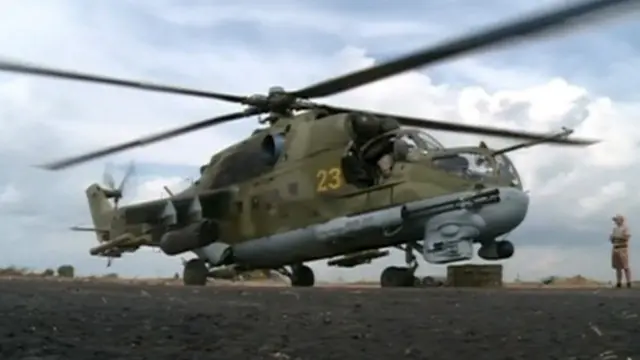 Российский военный вертолет