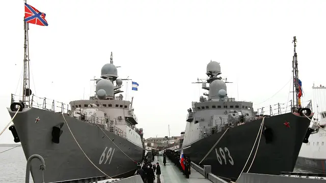 Корабль "Дагестан" Каспийской флотилии ВМФ России