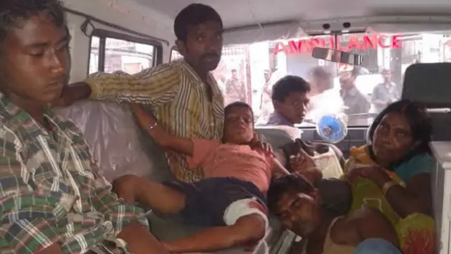 पलामू भूत मेले में घायल लोग