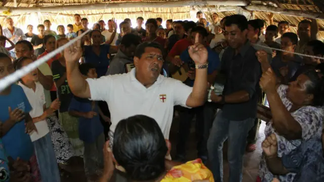 Miembros del grupo "El cuerpo místico de Cristo"