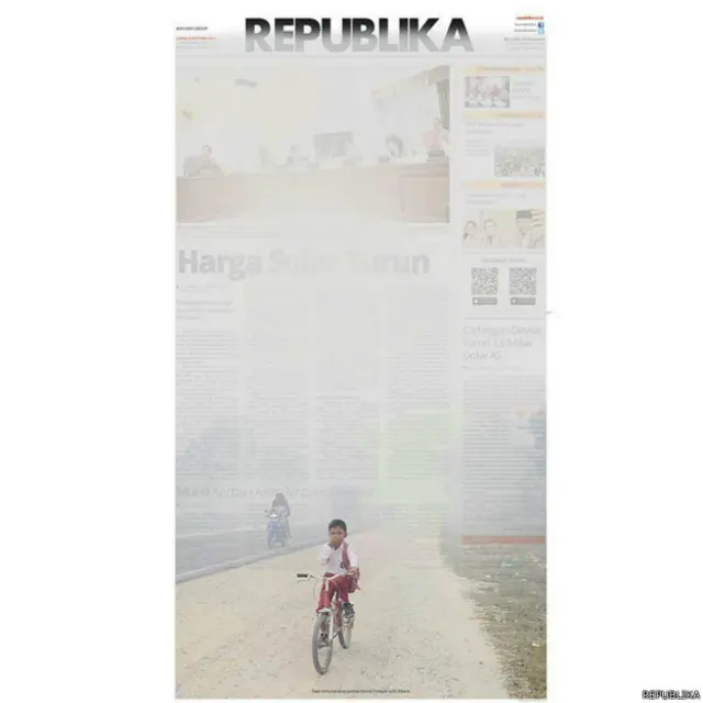 "Saat tertutup asap, semua berita menjadi sulit dibaca."