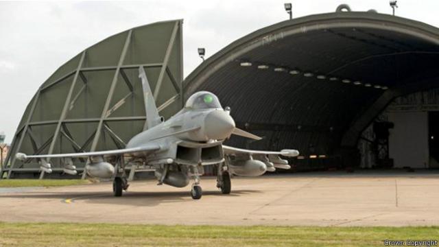 ما برحت بريطانيا ترسل مقاتلات من طراز تايفون الى منطقة البلطيق منذ أيار / مايو 2014