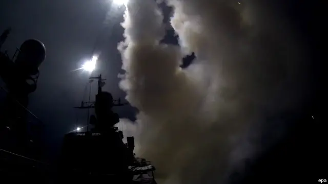 ဆီးရီးယားထဲက ပစ်မှတ်တွေကို ရုရှားက ကက်စပီယံ ပင်လယ်ထဲကနေ ခရုဇ် ဒုံးကျည်တွေနဲ့ ပစ်ခတ်ခဲ့။