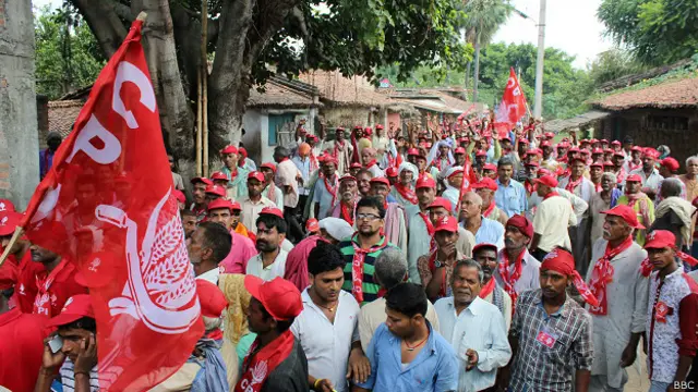 बेगूसराय में कम्युनिस्ट पार्टी का प्रचार