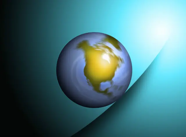 Земной шар с Северной Америкой