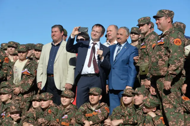 Мединский на открытии детского лагеря