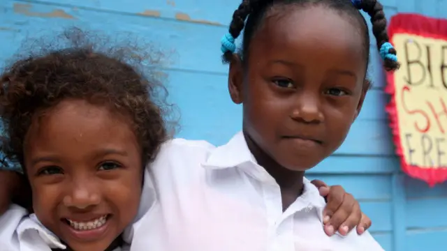 Niñas afrocolombianas en Cartagena