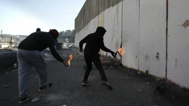 درگیری در نزدیک اردوگاه فلسطینی شعفاط در شرق بیتالمقدس