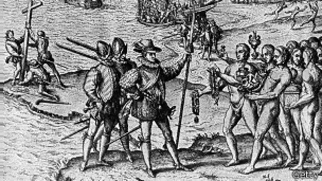 Llegada de Cristóbal Colón