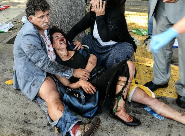 Раненые при взрыве