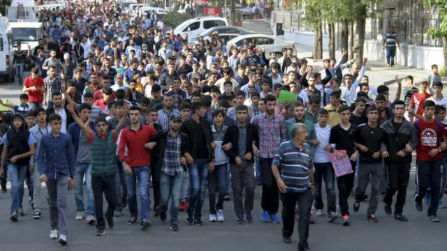 Митинг в городе Диярбакир