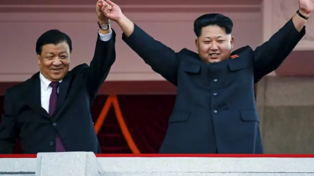 Ким Чен Ын и Лю Юньшань