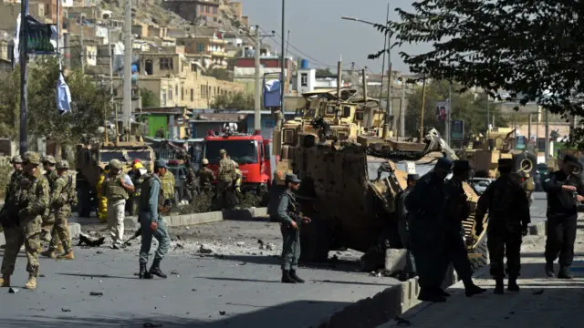 برید کې د بهرنیو ځواکونو یوه ګاډي ته زیان اوښتی دی