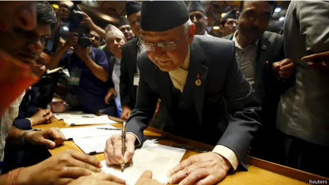 नेपास के नए प्रधानमंत्री ओली