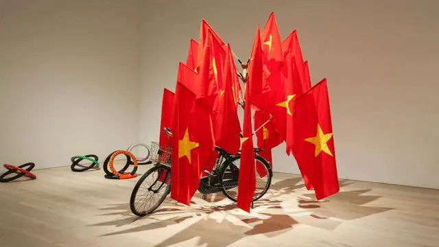 Ông Đỉnh nói tác phẩm 'Cơ sở hạ tầng của chủ nghĩa dân tộc' không qua được khâu kiểm duyệt để triển lãm tại Việt Nam.