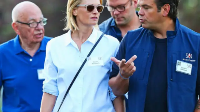 新闻集团(News Corp)董事长默多克(Rupert Murdoch)和他的孩子们(图片:Getty Images)