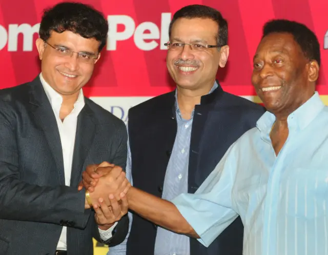 पेले और सौरव गांगुली