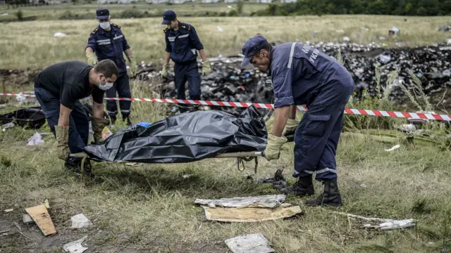马航MH17空难现场