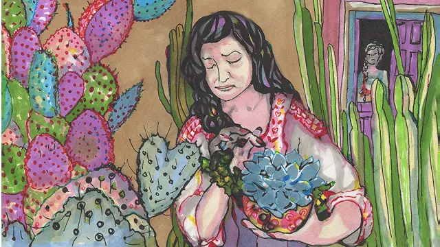 Ilustración cuento a 13 voces