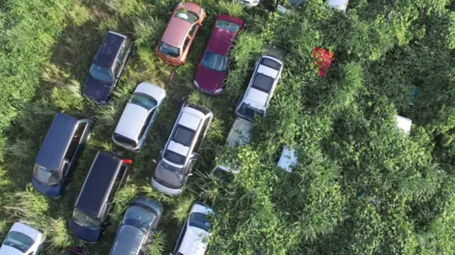 coches abandonados en Fukushima