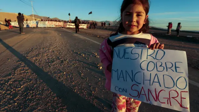 Protesta minera