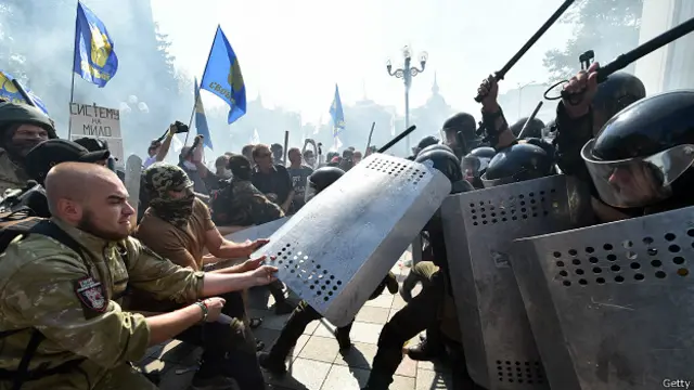 Столкновения у Верховной рады