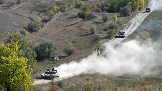 Украинские танки на марше